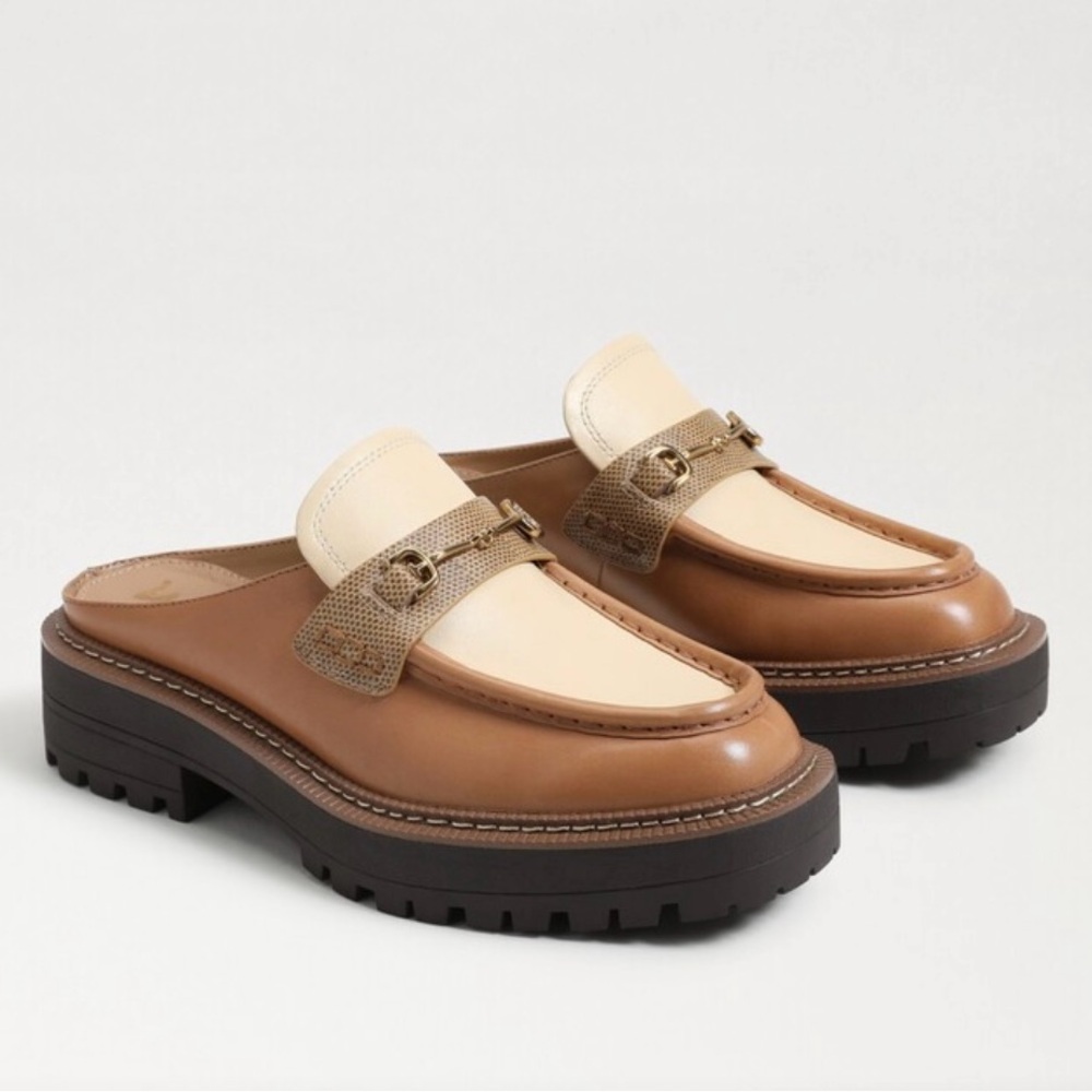 SAM EDELMAN Lennon Lug Sole Mule in Chai Multi size 7